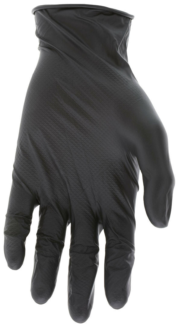 NitriShield Grippaz Disposable Nitrile Gloves, 6 Mil, Textured Grip, Powder Free