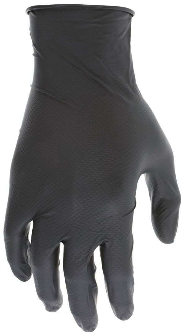 NitriShield Grippaz Disposable Nitrile Gloves, 6 Mil, Textured Grip, Powder Free