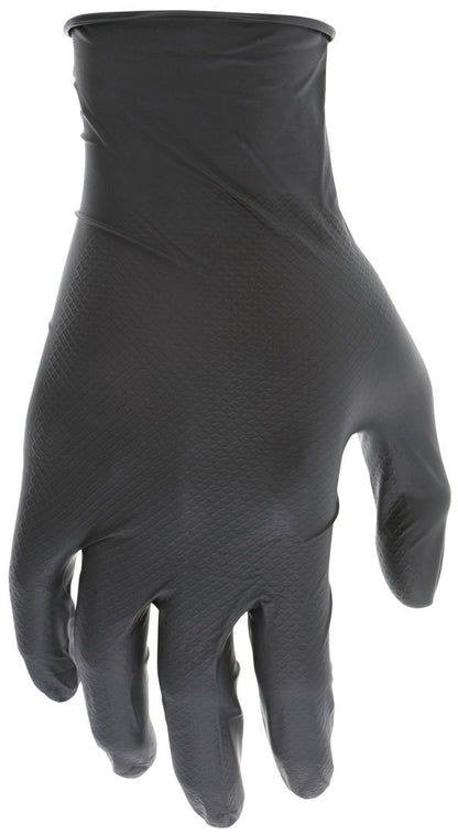 NitriShield Grippaz Disposable Nitrile Gloves, 6 Mil, Textured Grip, Powder Free