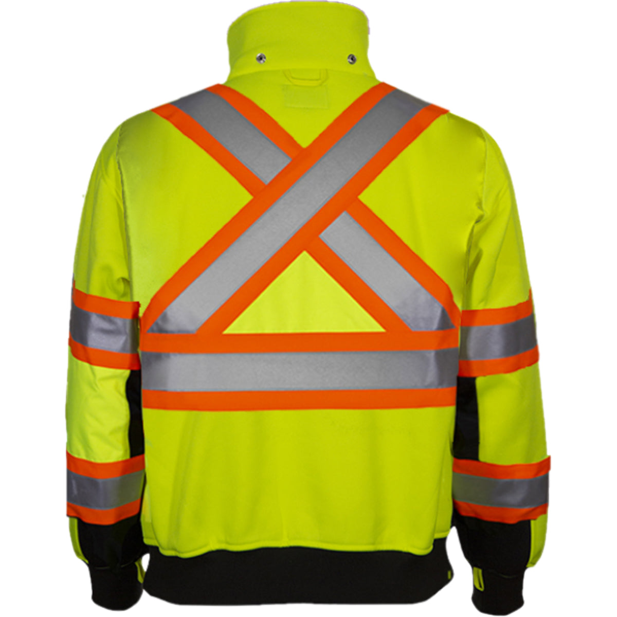 PIP Reflective Apparel 602CX ANSI Type R Class 3 Sweatshirt with Removable Hood - Inner Liner