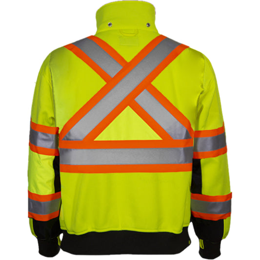 PIP Reflective Apparel 602CX ANSI Type R Class 3 Sweatshirt with Removable Hood - Inner Liner
