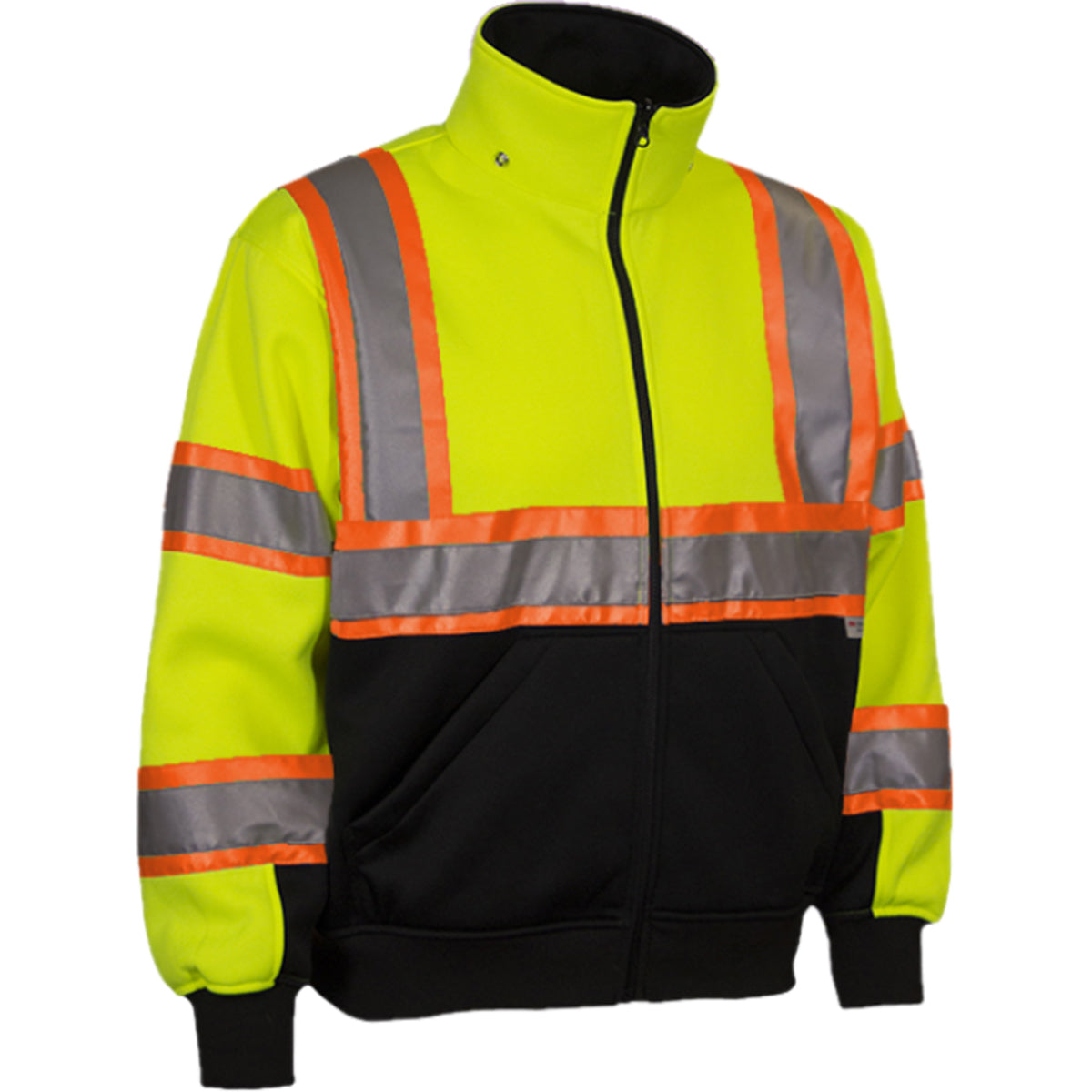 PIP Reflective Apparel 602CX ANSI Type R Class 3 Sweatshirt with Removable Hood - Inner Liner