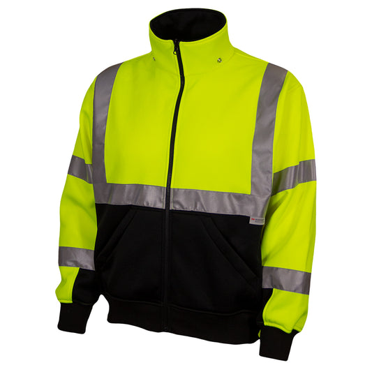PIP Reflective Apparel 602ST ANSI Type R Class 3 Sweatshirt with Removable Hood - Systems Gear