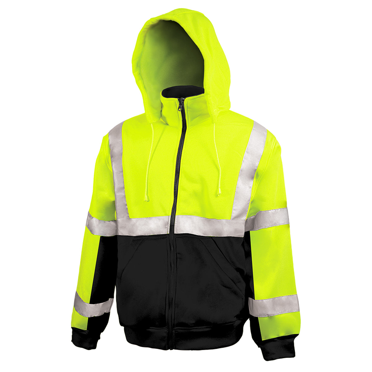 PIP Reflective Apparel 602ST ANSI Type R Class 3 Sweatshirt with Removable Hood - Systems Gear