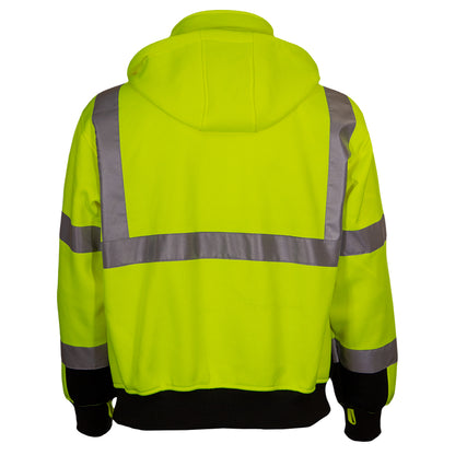 PIP Reflective Apparel 602ST ANSI Type R Class 3 Sweatshirt with Removable Hood - Systems Gear