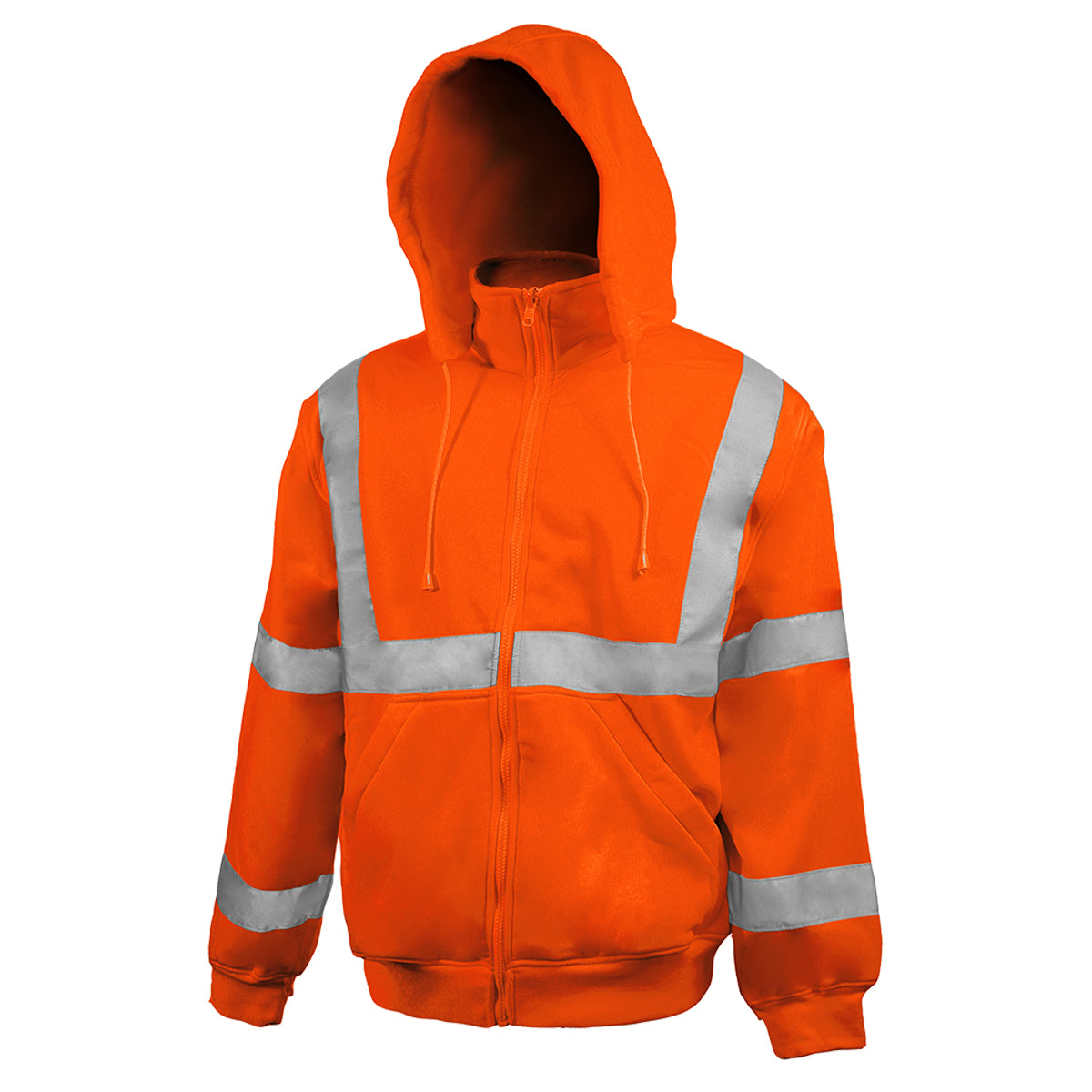 PIP Reflective Apparel 602ST ANSI Type R Class 3 Sweatshirt with Removable Hood - Systems Gear