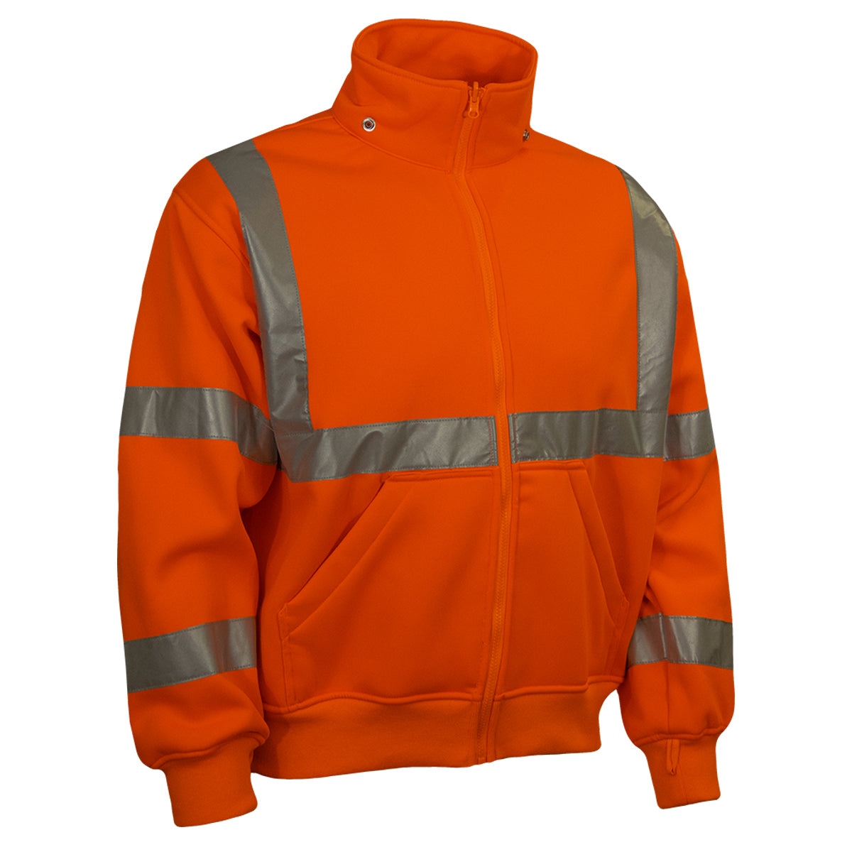 PIP Reflective Apparel 602ST ANSI Type R Class 3 Sweatshirt with Removable Hood - Systems Gear