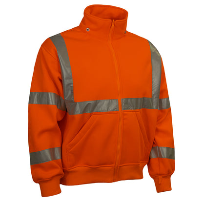 PIP Reflective Apparel 602ST ANSI Type R Class 3 Sweatshirt with Removable Hood - Systems Gear