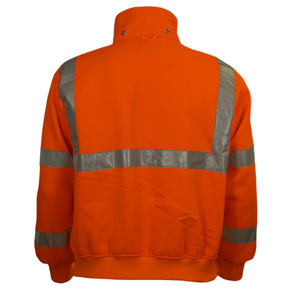 PIP Reflective Apparel 602ST ANSI Type R Class 3 Sweatshirt with Removable Hood - Systems Gear
