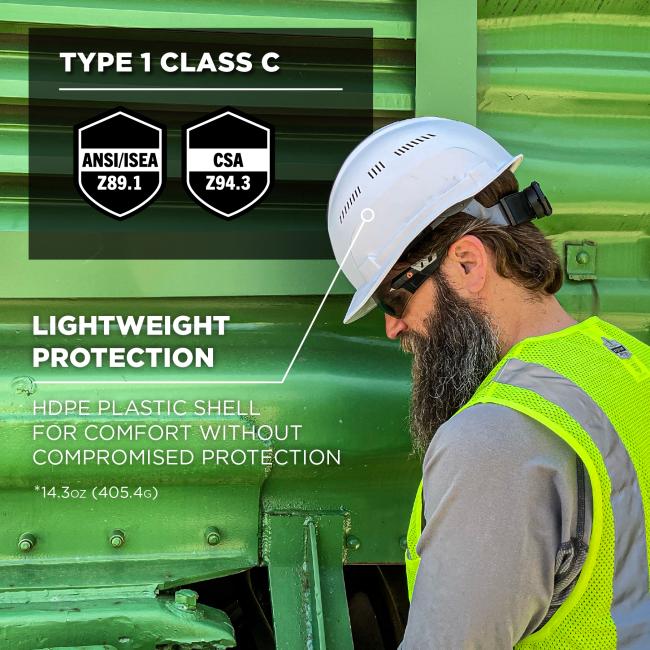 Skullerz 8966 Lightweight Cap-Style Hard Hat with Venting - Type 1, Class C