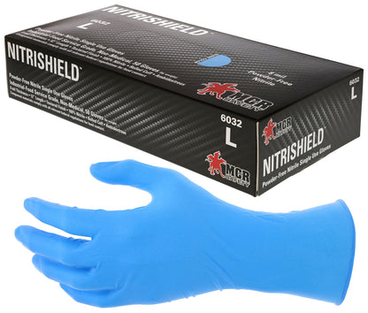 NitriShield 8 Mil Disposable Nitrile Gloves, Powder Free, Food Service Grade
