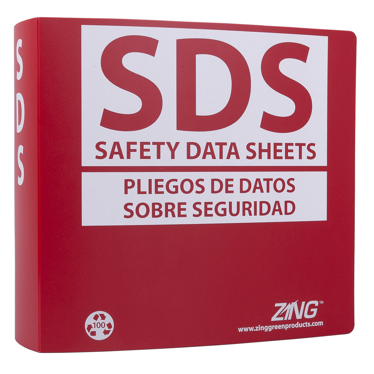 ZING SDS Binder 3", Bilingual - official Zing product image 1