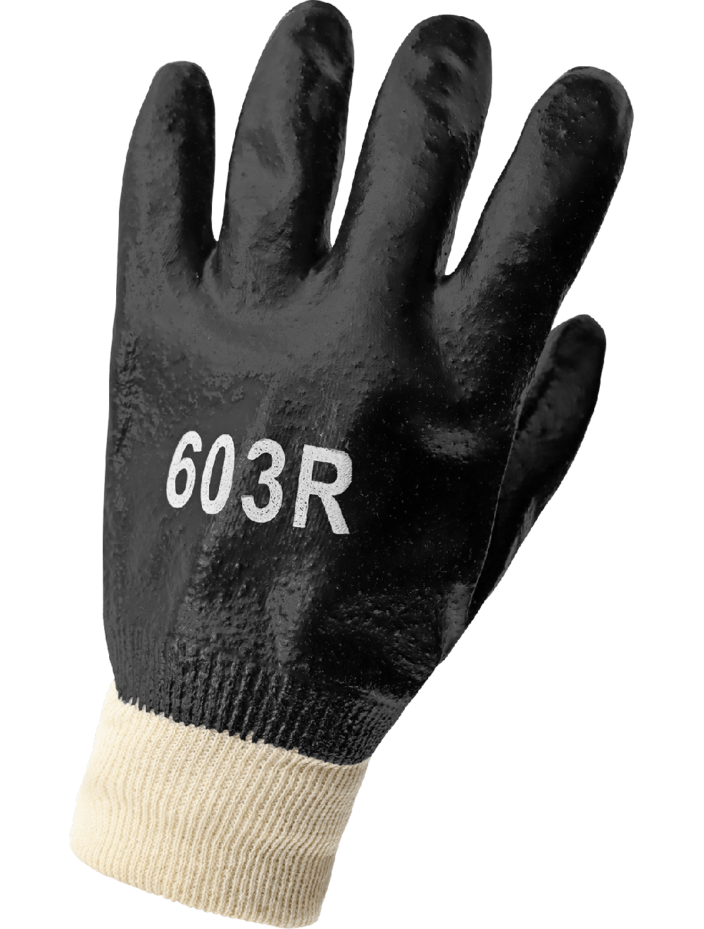 Economy 603R Chemical Handling Gloves - pvc - black