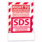 ZING GHS-SDS Station - Single, Bilingual - Empty - official Zing product image 1