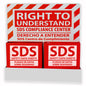 ZING GHS-SDS Station - Double, Bilingual - Empty - official Zing product image 1