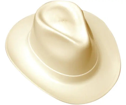 Occunomix Cowboy Style Hard Hat W/Ratchet Suspension Hard Hat Accessories White One Size model VCB200-00