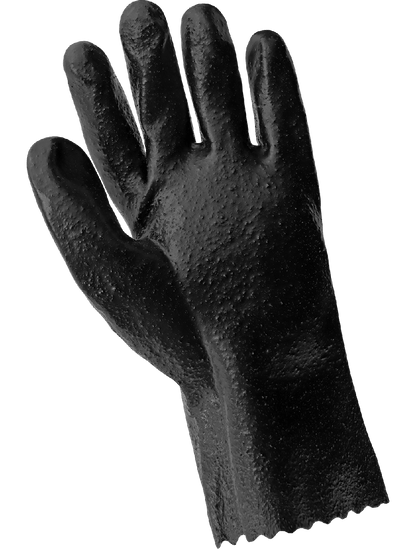 Global Glove - 610R - Chemical Handling Gloves - pvc coating - black