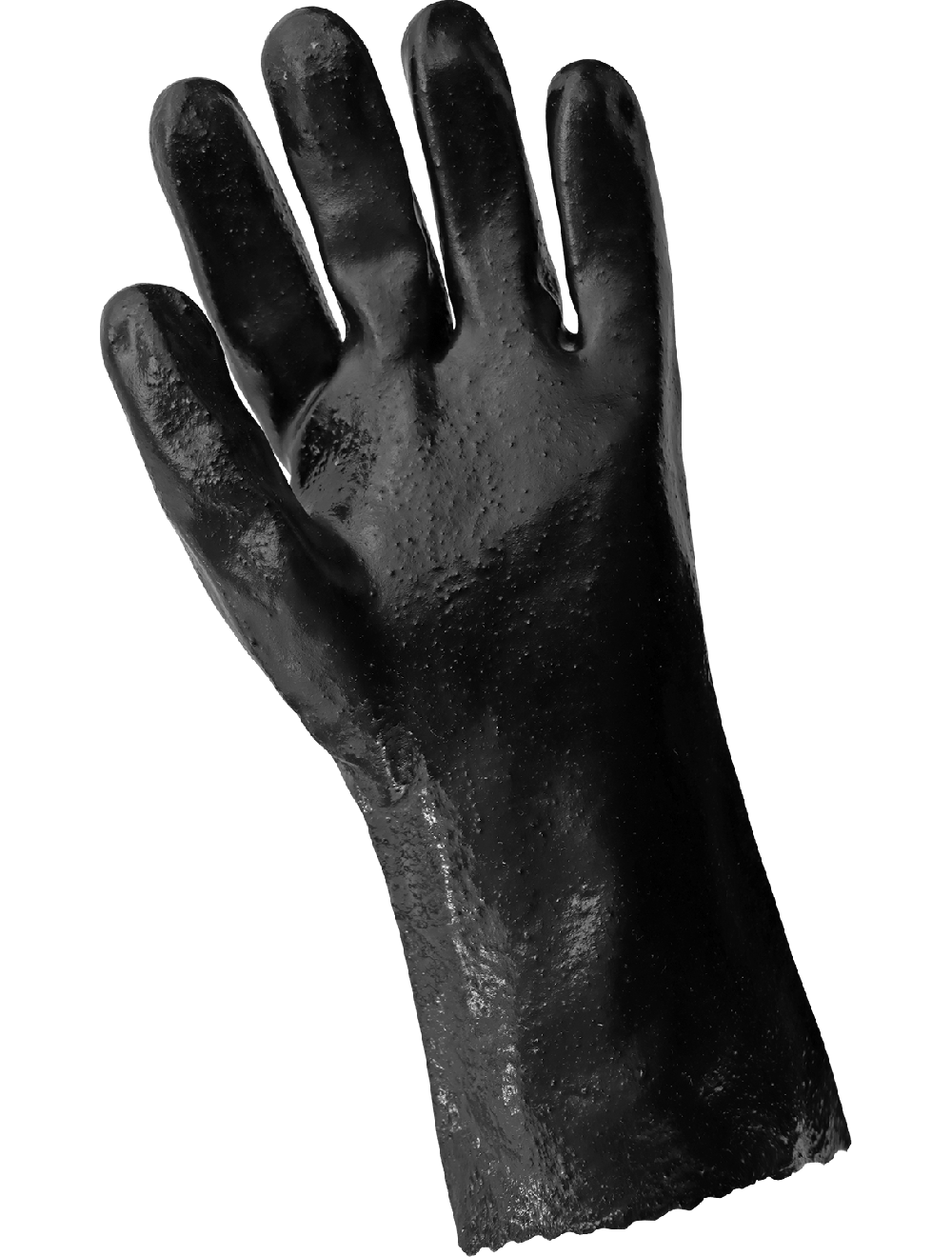 Global Glove - 612R - Chemical Handling Gloves - pvc coating - black