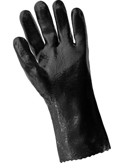 Global Glove - 612R - Chemical Handling Gloves - pvc coating - black