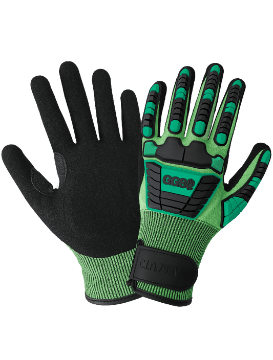 Vise CIA799V Cut and Impact Resistant Gloves - cut level A7 - tan