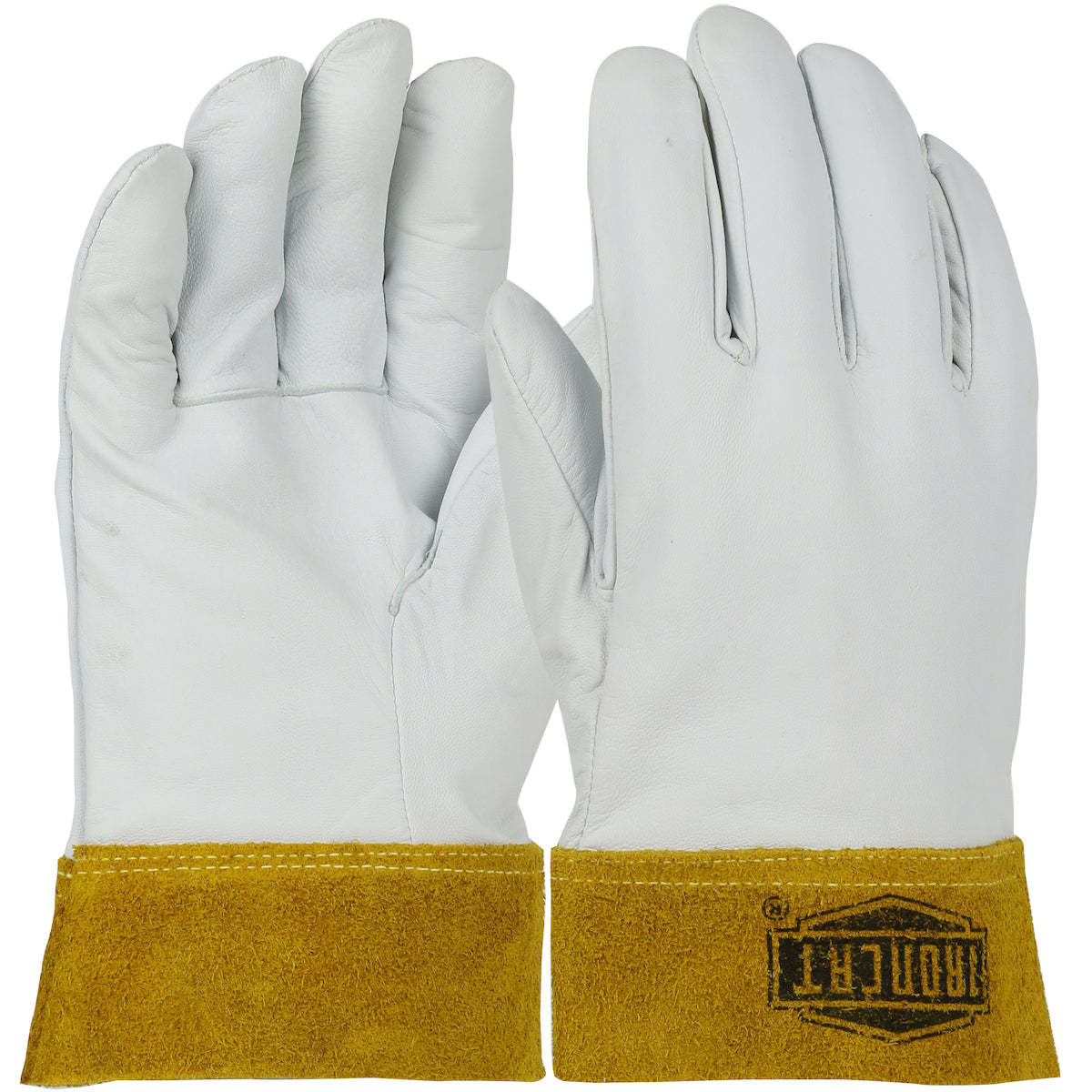 PIP Ironcat 6140 Premium Top Grain Kidskin Leather TIG Welder's Glove with Kevlar® Stitching - Band Top Cuff