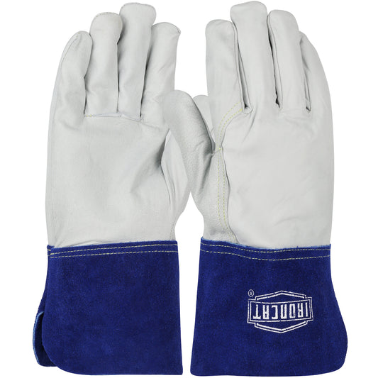 PIP Ironcat 6142 Premium Top Grain Goatskin Leather TIG Welder's Glove with Kevlar® Stitching - 5" Gauntlet Cuff