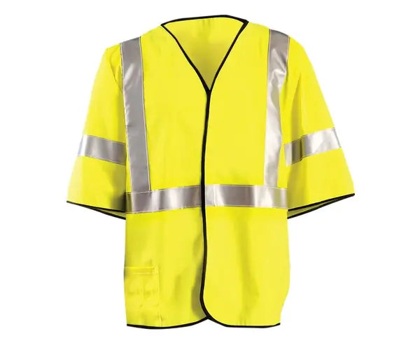 FLAME RESISTANT COTTON SOLID SINGLE STRIPE VEST - Type R Class 3