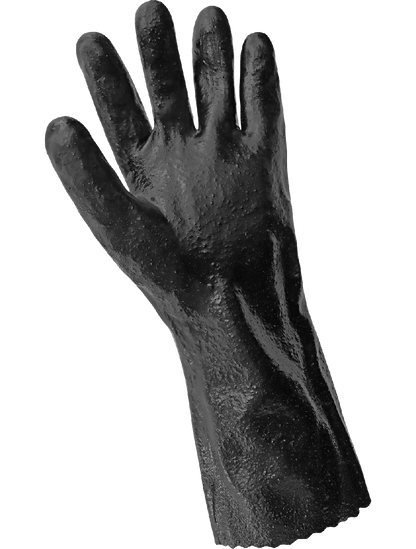 Global Glove - 614R - Coated Gloves - pvc coating - black
