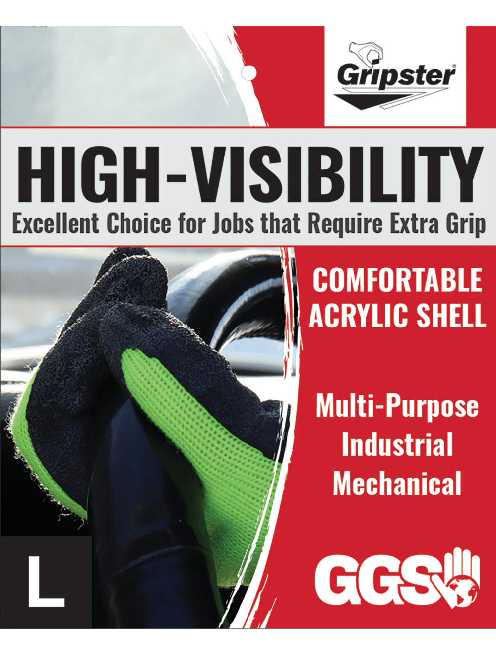 Gripster® - 300NB - Gloves - cut level A2 - black