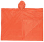 MCR Safety O41 - Schooner Disposable Rain Poncho - .10mm PVC Material - Attached Hood - Convenient Tote Pouch - Orange