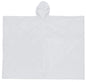 MCR Safety O42 - Schooner Disposable Rain Poncho - .10mm PVC Material - Attached Hood - Convenient Tote Pouch - Clear