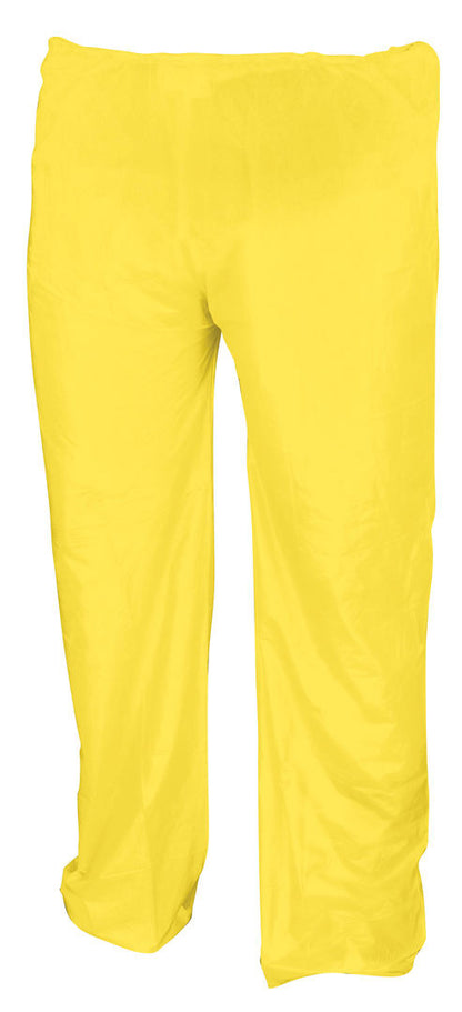 MCR Safety O503 - Zodiac Series Lightweight Rain Gear - .10mm Single Ply PVC Rainwear - 3 Piece Waterproof Yellow Rain Suit - Rain Jacket with Detachable Hood - Elastic Waist Pants — manufacturer image 3