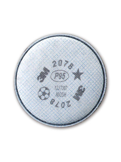 3M™ Particulate Filter 2078, P95, with Nuisance Level Organic Vapor/Acid Gas Relief 100 EA/Case