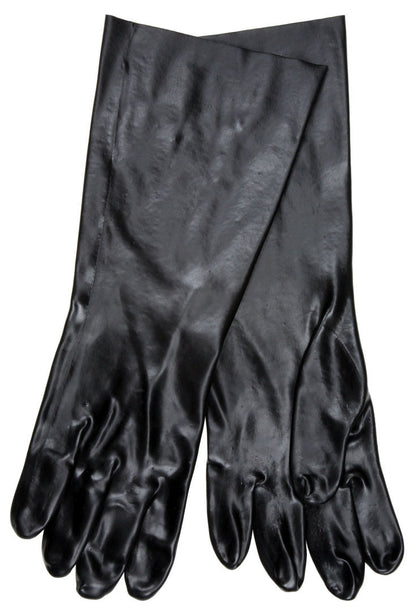 PVC-Coated Work Gloves, Single Dip, Smooth Finish, 18-Inch Gauntlet Cuff