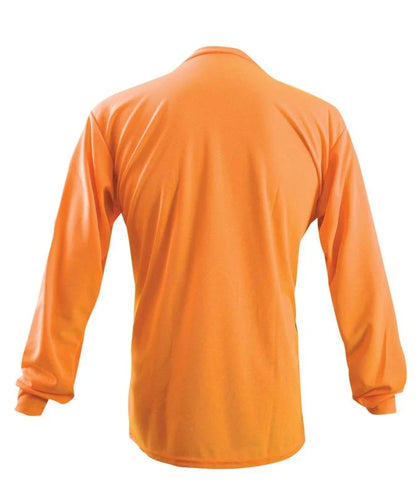 Non-Ansi Long Sleeve Wicking Birdseye T-Shirt W/Pocket