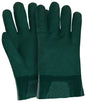 PVC Double-Dipped Work Gloves, Sandy Texture, Gauntlet Cuff, 10 Inch
