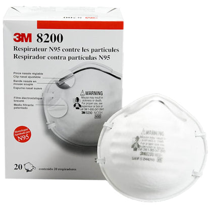 3M™ Particulate Respirator 8200 for Sanding and Fiberglass 20 EA / BX