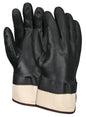 PVC Double-Dipped Work Gloves, Sandy Texture, Safety Cuff