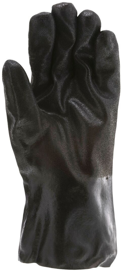 PVC Coated Work Gloves, Double Dipped, Sandy Texture, 12-Inch Gauntlet Cuff