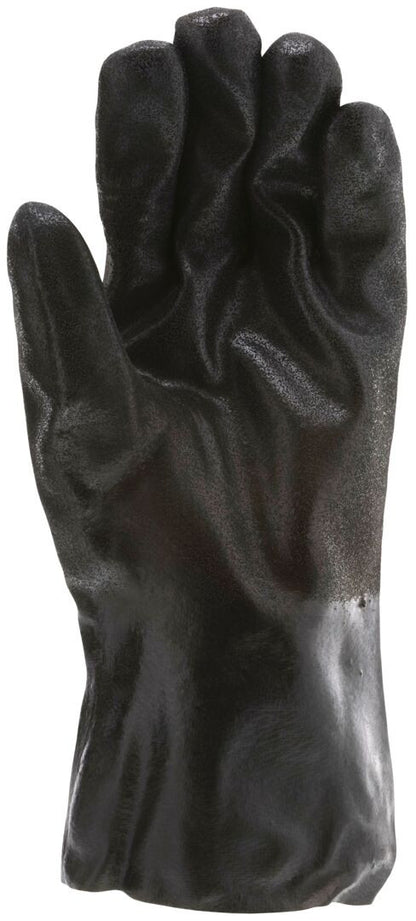 PVC Coated Work Gloves, Double Dipped, Sandy Texture, 12-Inch Gauntlet Cuff