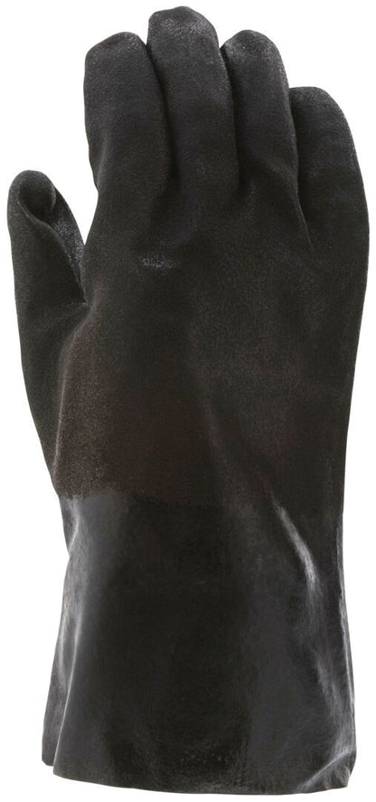 PVC Coated Work Gloves, Double Dipped, Sandy Texture, 12-Inch Gauntlet Cuff