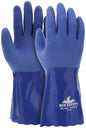 Blue Coat PVC Coated Work Gloves, Triple Dipped, Gauntlet Cuff, 12 Inch