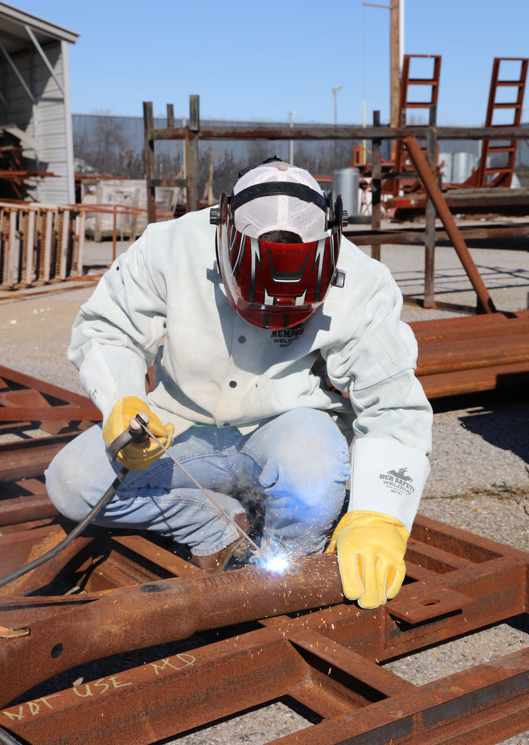 49751 - MCR Safety Welding - Premium Gold Grain Elkskin Leather - Cotton / Foam Lined Back - Sewn with DuPont ™ Kevlar® - Drag Patch for Additional Heat and Abrasion Protection