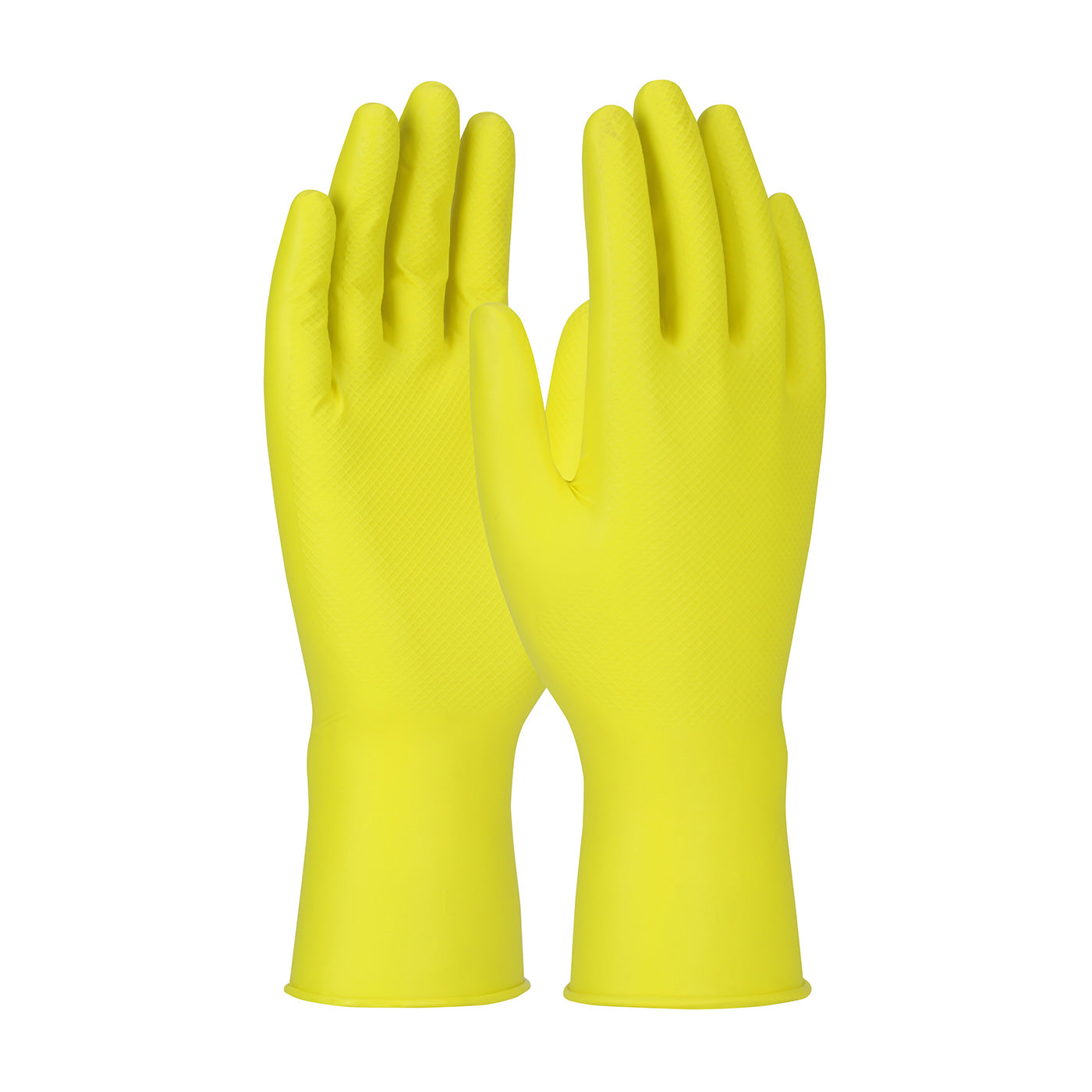 Grippaz 67-306 – Extended Use Ambidextrous Nitrile Glove with Textured Fish Scale Grip - 6 Mil