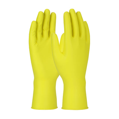 Grippaz 67-306 – Extended Use Ambidextrous Nitrile Glove with Textured Fish Scale Grip - 6 Mil