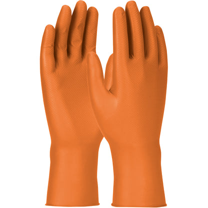 Grippaz 67-307 – Extended Use Ambidextrous Nitrile Glove with Textured Fish Scale Grip - 7 Mil