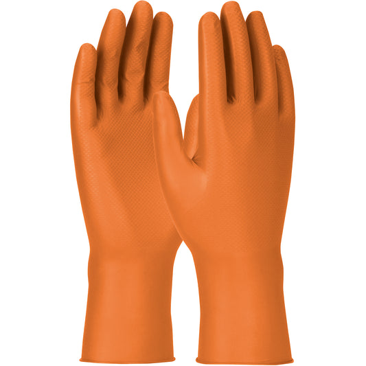 Grippaz 67-307 – Extended Use Ambidextrous Nitrile Glove with Textured Fish Scale Grip - 7 Mil