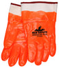 PVC Foam-Coated Insulated Work Gloves, Hi-Vis Orange, Safety Cuff
