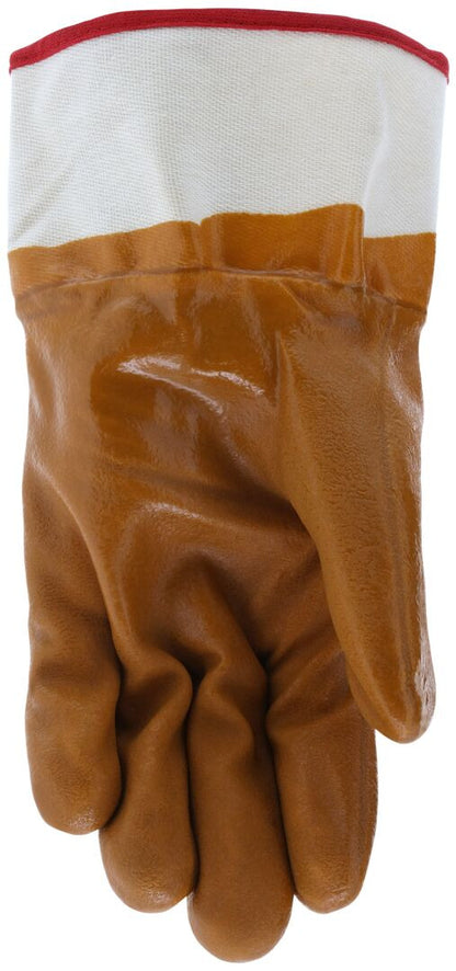PVC Coated Insulated Work Gloves, Double-Dipped Sandy Texture, Foam Lined, Safety Cuff