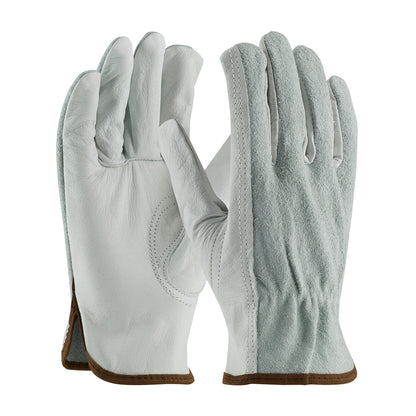 PIP® Industry Grade Top Grain Leather Drivers Glove with Split Cowhide Back - Keystone Thumb